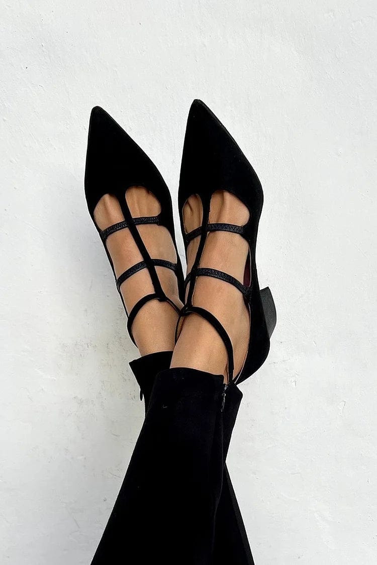 Giada | Spitze Kitten-Heels mit Riemen