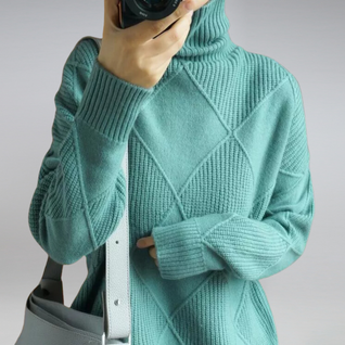 Kuscheliger Damen Rollkragenpullover in Kaschmir-Feel