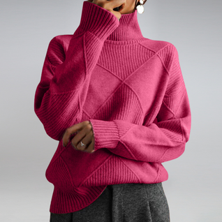 Kuscheliger Damen Rollkragenpullover in Kaschmir-Feel