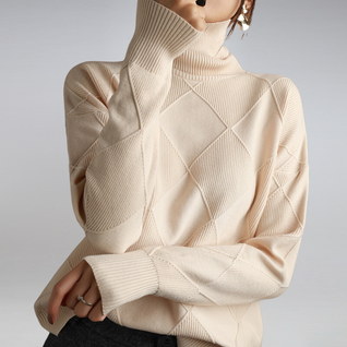 Kuscheliger Damen Rollkragenpullover in Kaschmir-Feel