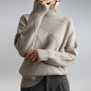Kuscheliger Damen Rollkragenpullover in Kaschmir-Feel