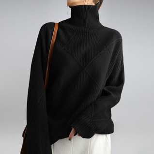 Kuscheliger Damen Rollkragenpullover in Kaschmir-Feel