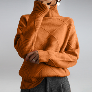 Kuscheliger Damen Rollkragenpullover in Kaschmir-Feel
