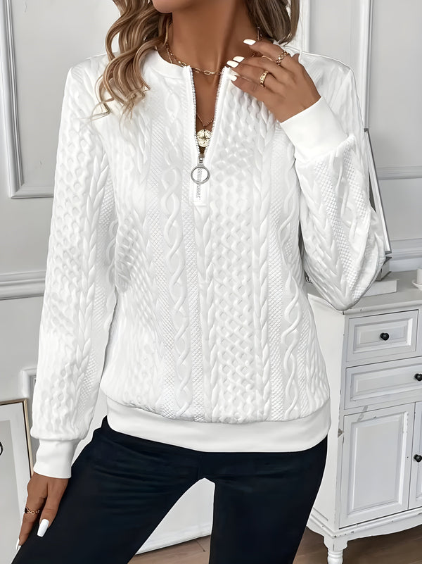 Damen Pullover mit Half-Zip