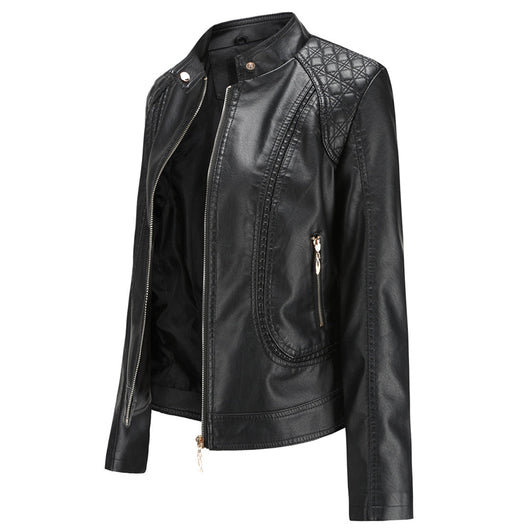 Damen Jacke mit Stehkragen und Reißverschluss