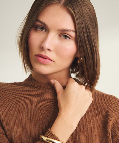 Damen Strickpullover mit Rundhalsausschnitt in lockerer Passform
