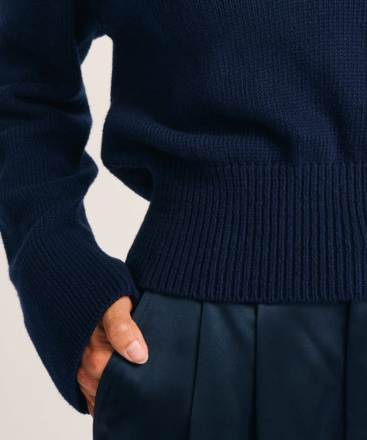 Damen Strickpullover mit V-Ausschnitt