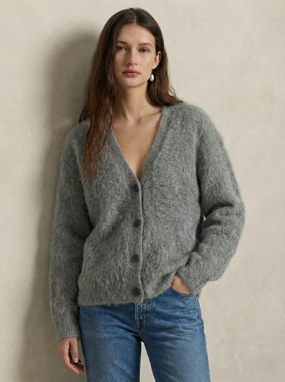 Damen warme Oversized-Strickjacke aus Kunstkaschmir