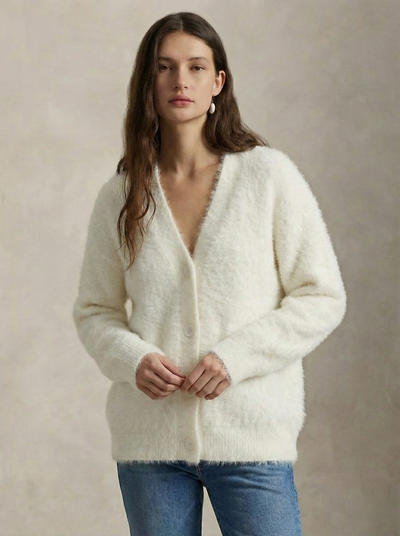 Damen warme Oversized-Strickjacke aus Kunstkaschmir