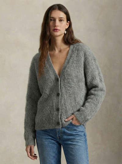 Damen warme Oversized-Strickjacke aus Kunstkaschmir