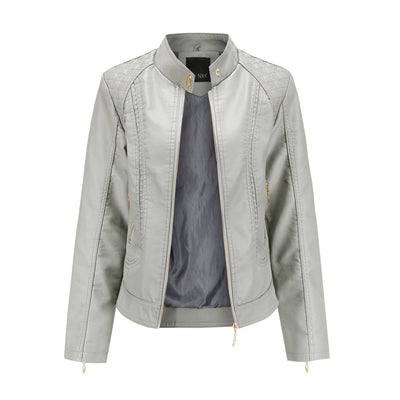 Damen Jacke mit Stehkragen und Reißverschluss