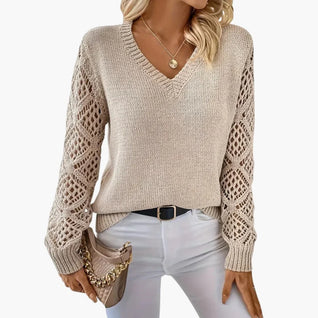 Damen Feinstrickpullover mit V-Ausschnitt – Leicht & Vielseitig