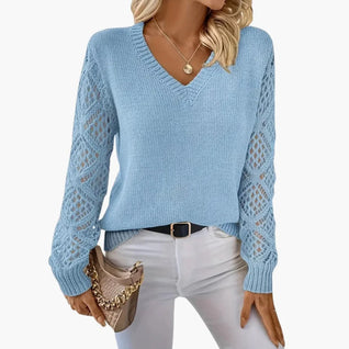 Damen Feinstrickpullover mit V-Ausschnitt – Leicht & Vielseitig