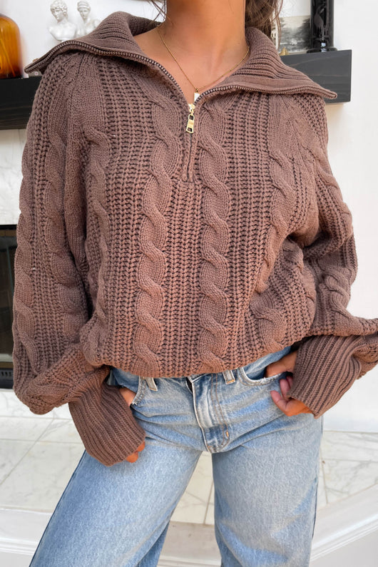 Damen Pullover mit Daumenschlaufen