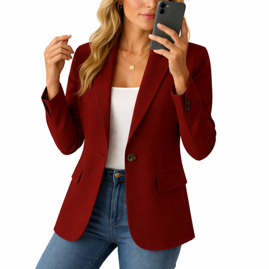 Damen Slim-Fit-Blazer mit Stretch