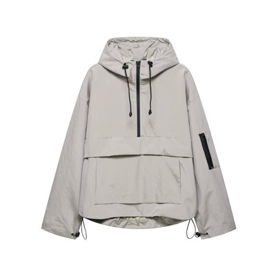 Damen Regenjacke mit Kapuze und Reißverschluss