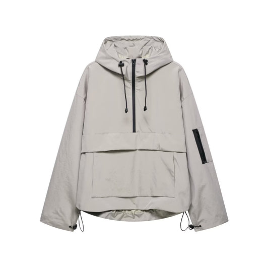 Damen Regenjacke mit Kapuze und Reißverschluss