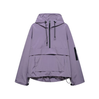 Damen Regenjacke mit Kapuze und Reißverschluss