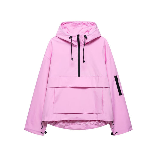 Damen Regenjacke mit Kapuze und Reißverschluss
