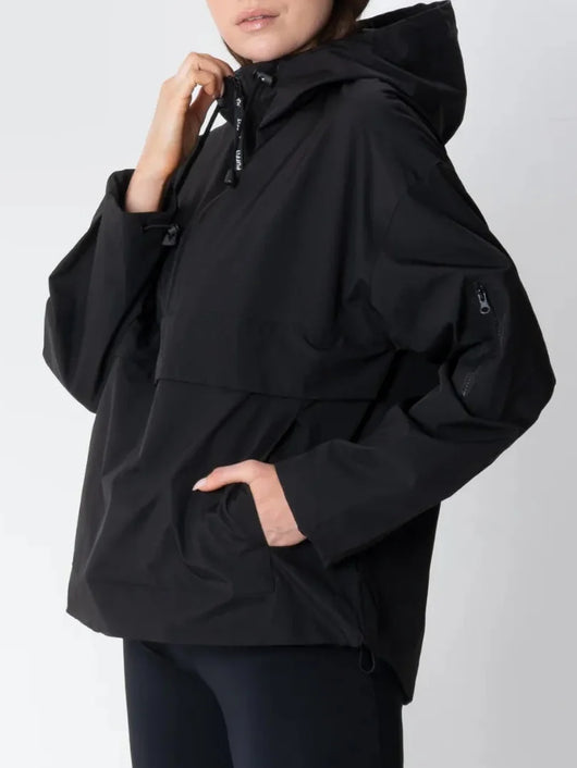 Damen Regenjacke mit Kapuze und Reißverschluss