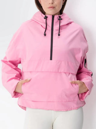 Damen Regenjacke mit Kapuze und Reißverschluss