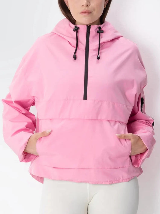 Damen Regenjacke mit Kapuze und Reißverschluss