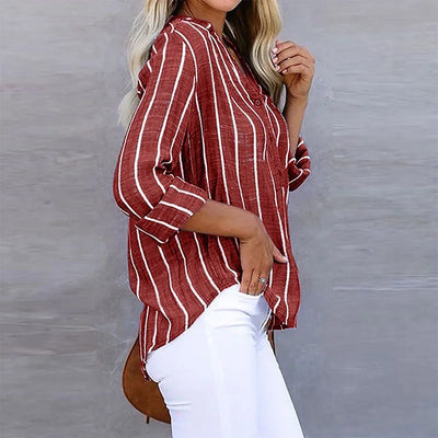 Damen Streifen-Shirt aus Baumwolle