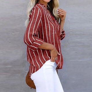 Damen Streifen-Shirt aus Baumwolle