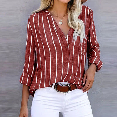 Damen Streifen-Shirt aus Baumwolle