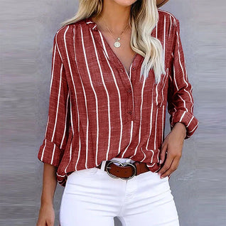 Damen Streifen-Shirt aus Baumwolle