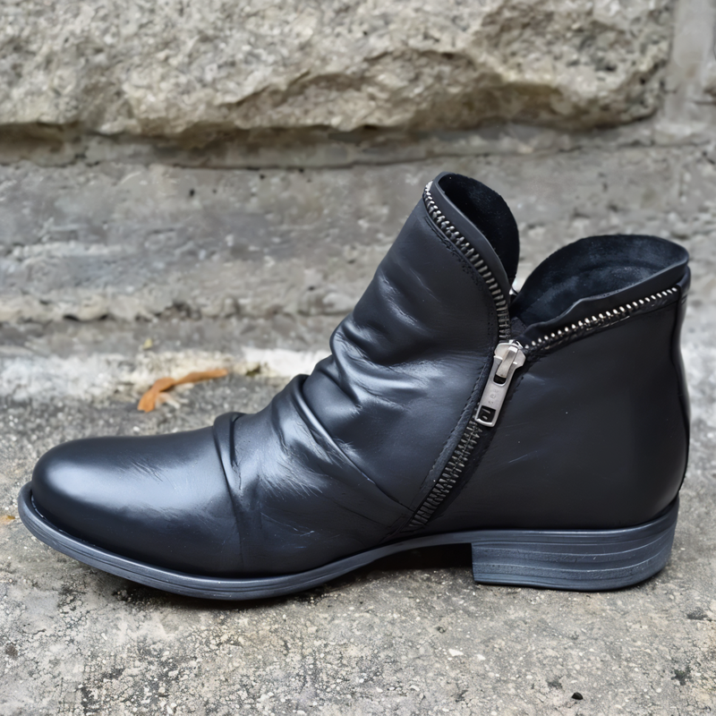Brunhilde – Bequeme Stiefeletten mit Reißverschluss