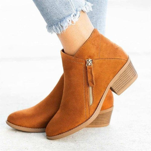 Adelheid – Stiefeletten mit Blockabsatz