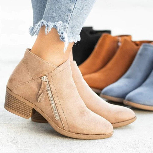 Adelheid – Stiefeletten mit Blockabsatz