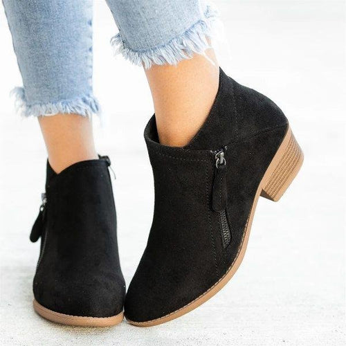 Adelheid – Stiefeletten mit Blockabsatz