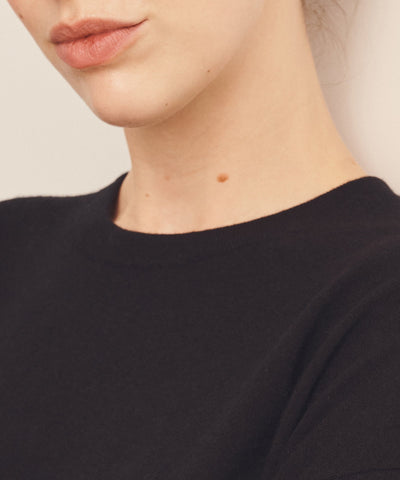 Damen feiner Strickpullover mit Rundhalsausschnitt