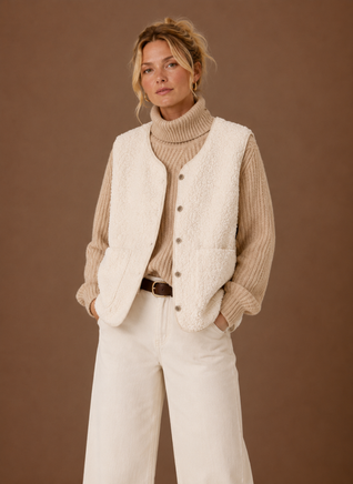 Damen Teddyweste