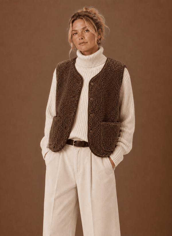 Damen Teddyweste
