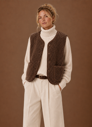 Damen Teddyweste