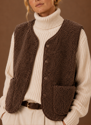Damen Teddyweste