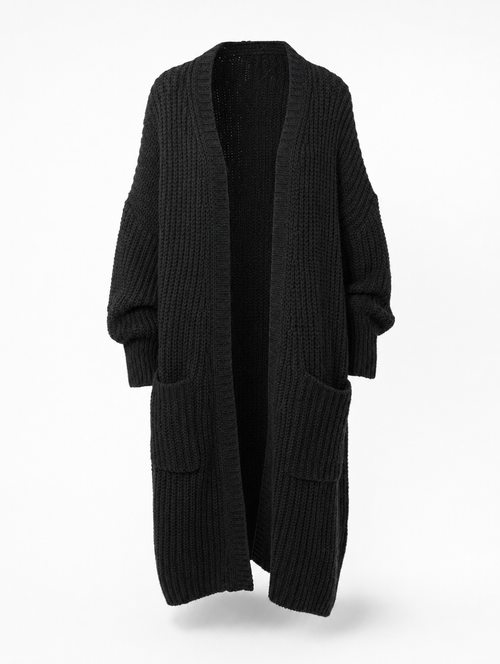 Aldvina | Damen Lange Strickjacke Oversize