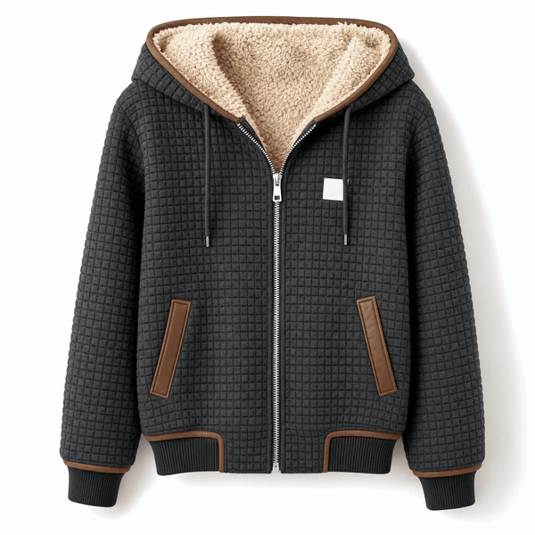 Annika | Damen Stepp-Fleece-gefütterte Reißverschluss Quilted Jacket Women