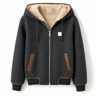 Annika | Damen Stepp-Fleece-gefütterte Reißverschluss Quilted Jacket Women