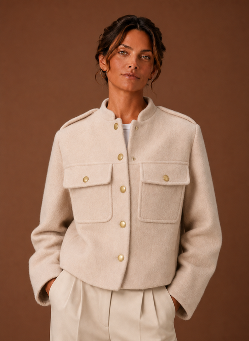 Damen Kurzjacke mit Knopfleiste
