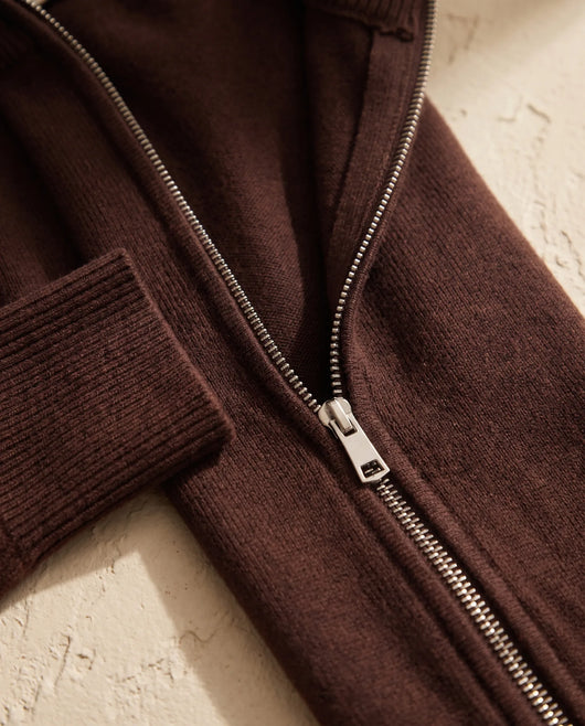Winnie Strick-Set mit weiter Hose – Schokobraun