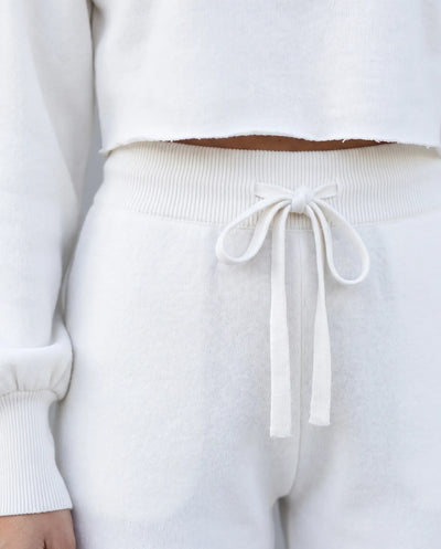 Cleo Strick-Set mit Hose – Weiß
