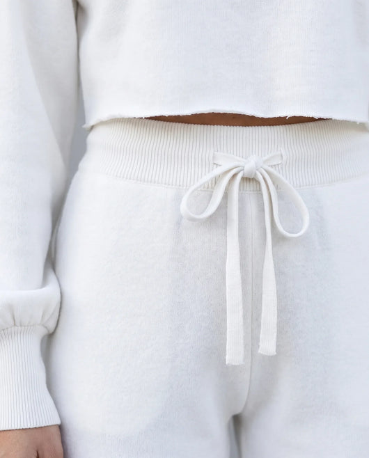 Cleo Strick-Set mit Hose – Weiß