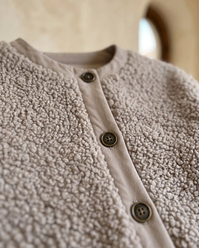 Willa Teddyjacke kurz – Hell-Taupe