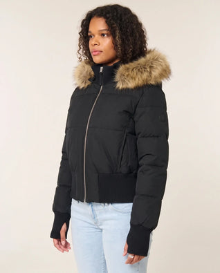 Blythe Steppjacke kurz mit Kapuze