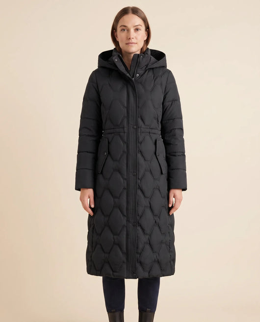 Cora Steppmantel lang mit Kapuze