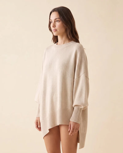 Daphne Pullover oversized mit asymmetrischem Saum